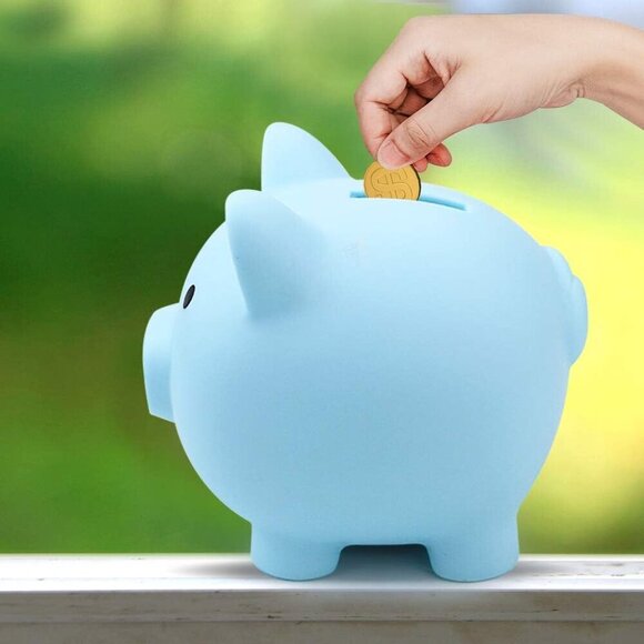 2 Pack Plastic Cute Pig Money Bank,Unbreakable Piggy Saving Money Box Coin Bank - Picture 6 of 6